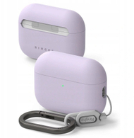 Mbulesë silikoni Ringke për Apple AirPods Pro 3, me karabinë, light purple