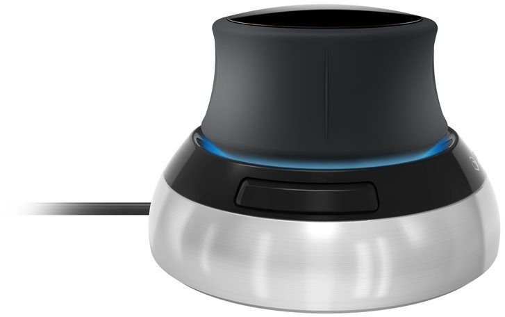 Maus 3Dconnexion SpaceMouse, me kabllo, USB, i bardhë dhe i zi