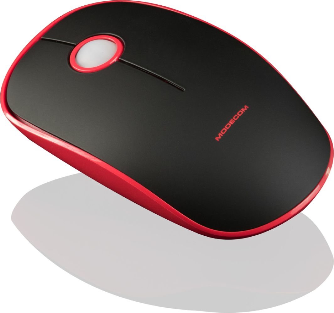 Maus Modecom WRM113, wireless, USB, i zi dhe i kuq