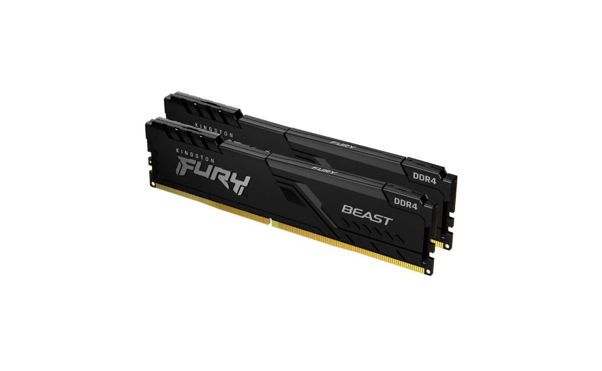 Memorie RAM Kingston Fury Beast, 32GB DDR4 2666MHz CL16, DIMM, e zezë