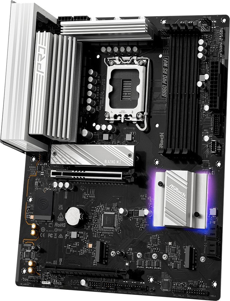 Pllakë amë Asrock B860 Pro RS WiFi, DDR5, Wi Fi 6E, ATX