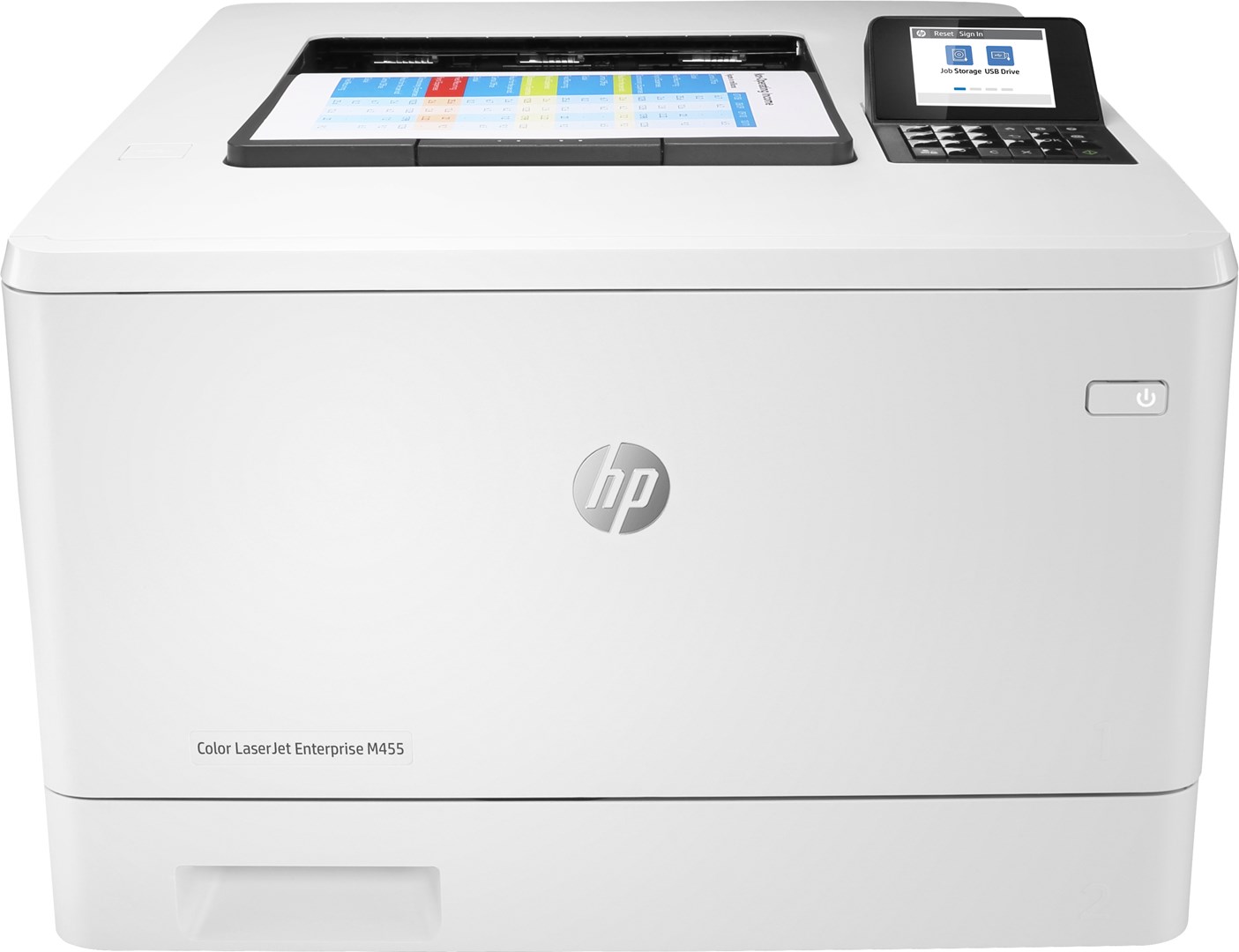 Printer HP Color LaserJet Enterprise M455dn, lazer me ngjyra, i bardhë