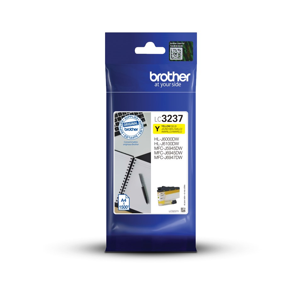 Toner Brother LC3237Y, i verdhë