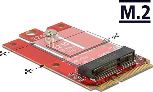 Përshtatës Delock Mini PCle - M.2 E-key