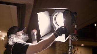 Lentë Fresnel për llampë studio Aputure F10, 25 cm, Bowens mount, e zezë