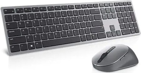 Set tastierë dhe maus Dell Premier KM7321W, wireless, layout EN/LT, gri titan