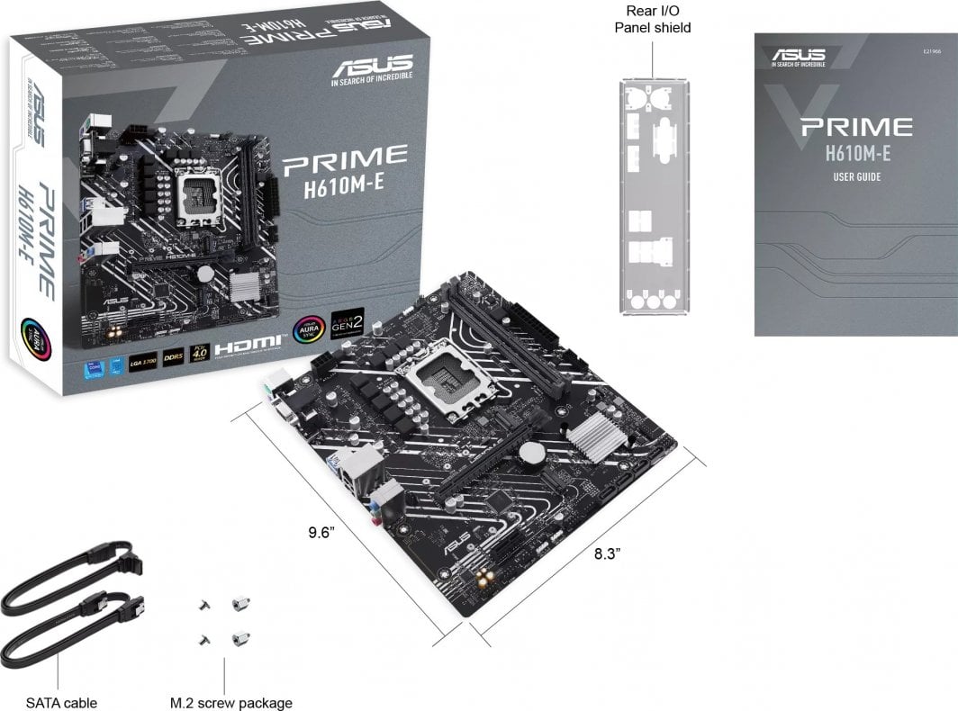 Pllakë Amë Asus PRIME H610M-E-CSM