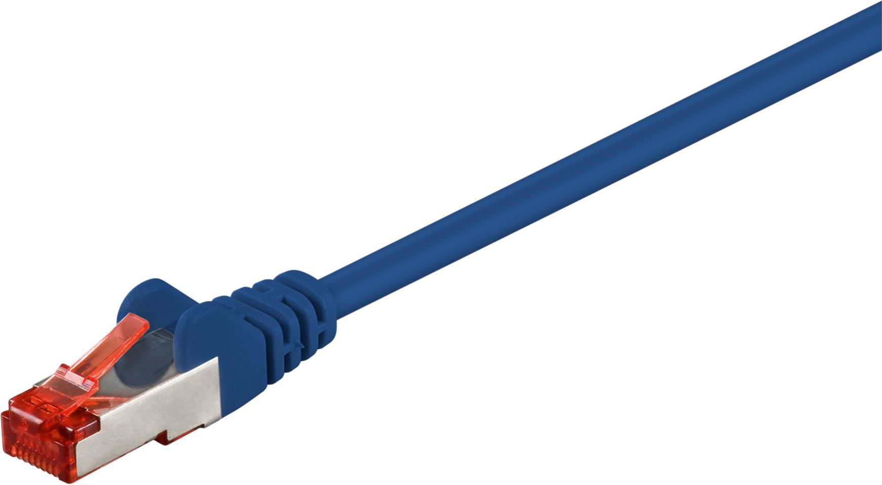 Kabllo patchcord Goobay 68267, RJ-45, Cat.6, S/FTP, 1m, e kaltër