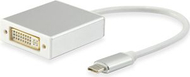 Адаптер USB Equip DVI USB-C, 0,15 м, бел
