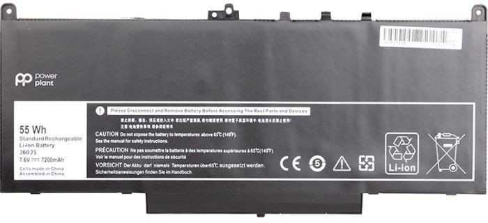 Bateri notebook Extra Digital Dell Latitude E7270 E7470 J60J5, 7.6V, 7200mAh, e zezë