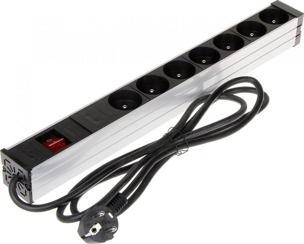 Prizë rryme rack Delta PD-7K, 19", 7x CEE 7/5, 1U