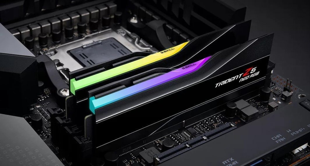 Memorie G.Skill Trident Z5 Neo RGB, DDR5, 48 GB, 6400 MHz, CL32, F5-6400J3239F24GX2-TZ5NR