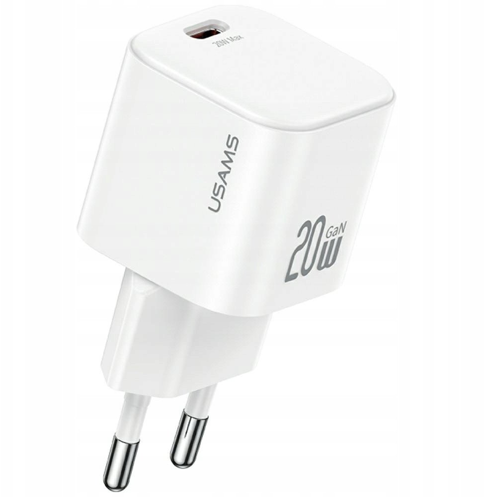 Karikues muri Usams JO Series CC260, 20W USB C, me kabllo 1m USB C USB C, i bardhë