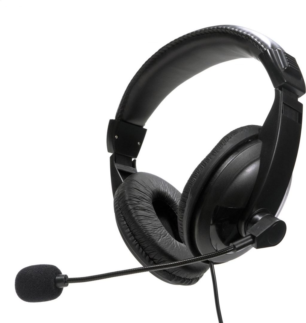 Слушалки Fiesta FIS7510, USB 2.0, со микрофон, црни