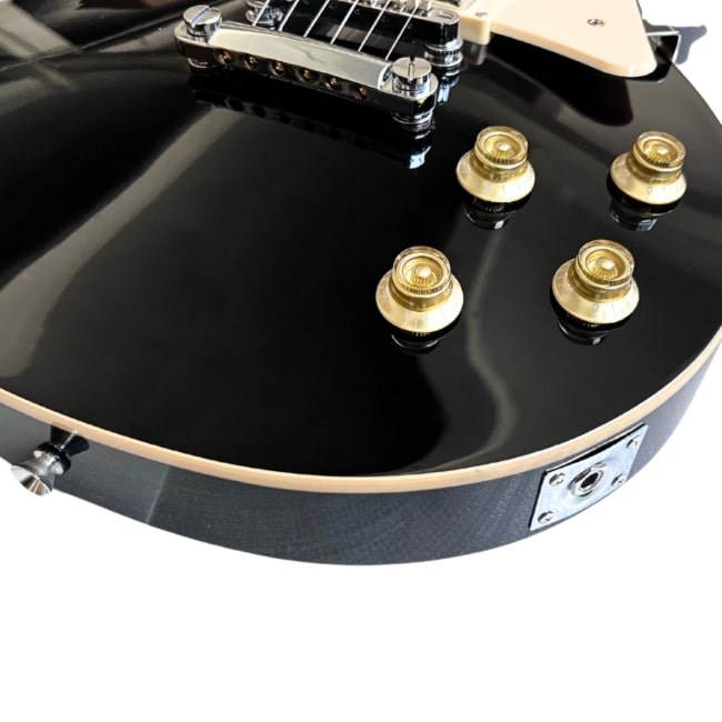 Kitarra elektrike V-tone VLP1, 4/4 39", stil Les Paul, e zezë