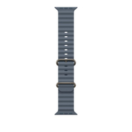 Apple Watch 49mm Band, Anchor Blue Ocean Band Extension, Natural Titanium Finish