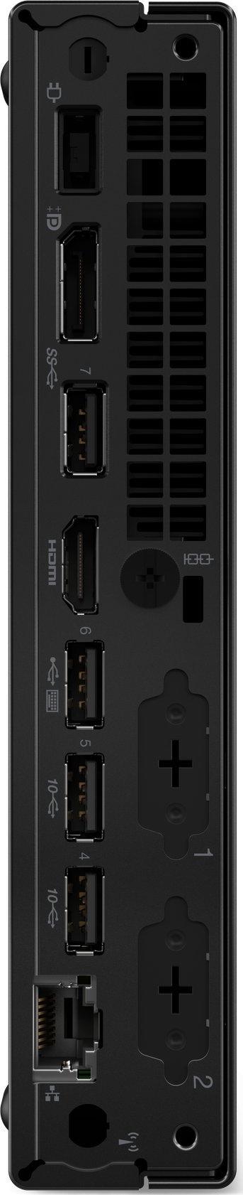 Kompjuter desktop Lenovo ThinkCentre M70q Gen 5 Tiny, Core i3 13100T, 8GB RAM, SSD 256GB, i zi