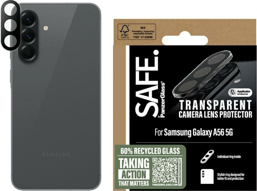 Mbrojtës kamere SAFE by PanzerGlass, për Samsung Galaxy A56 5G, transparent