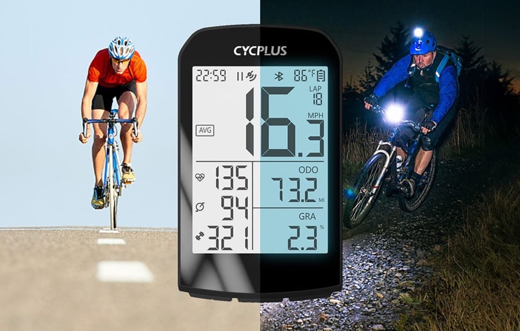 Kompjuter biçiklete Cycplus M1, ekran 2.9", Bluetooth ANT+, i zi