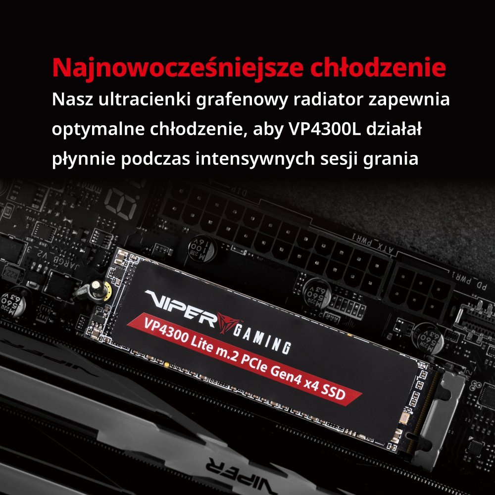 Disk SSD Patriot VP4300 Lite, 2TB, M.2 2280 PCI-E x4 Gen4 NVMe