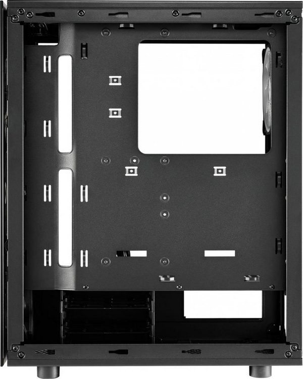 Kasë për kompjuter FSP / Fortron CMT340 Plus ARGB, e zezë / transparente