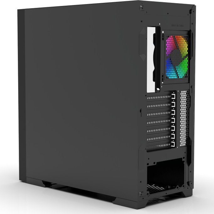 Kuti kompjuteri Inca EMG-17XB, MIDI Tower, ATX Micro ATX Mini ITX, e zezë