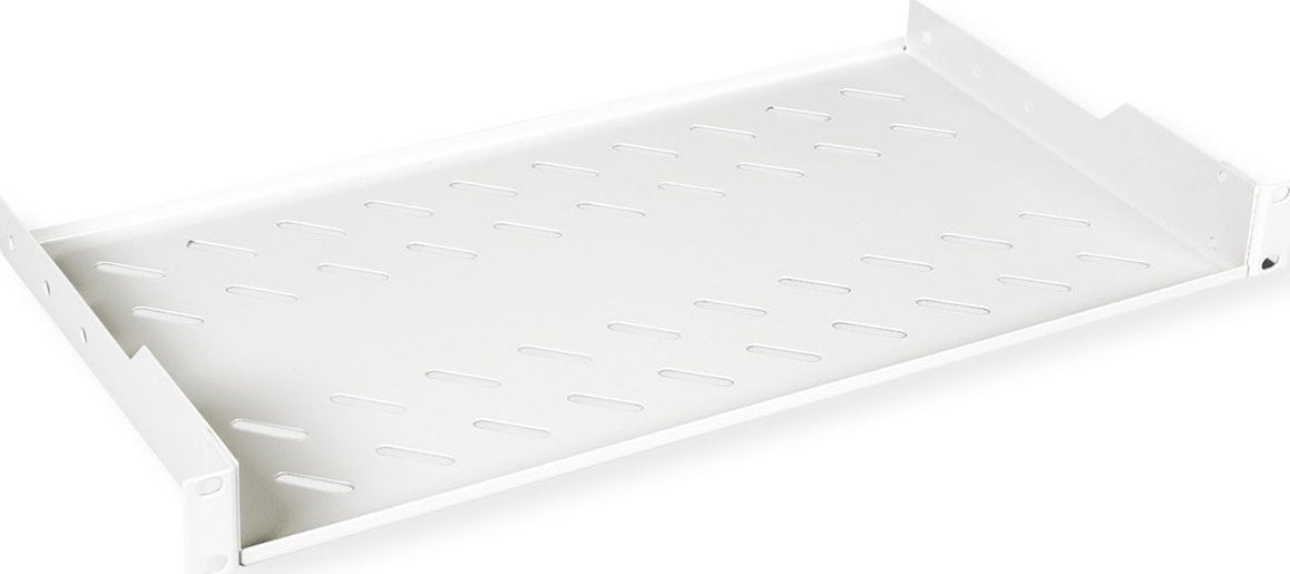 Raft rack Roline 1U, 250 mm thellësi, 15 kg kapacitet ngarkese, gri e hapur