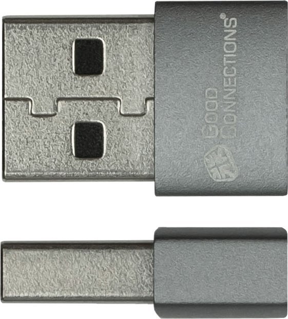 Адаптер USB Good Connections USB A во USB C, USB 2.0, сет 5 парчиња, црн