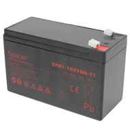 Bateri UPS Spacer SPBT-12V7AH-T1, 12V, 7Ah, e zezë