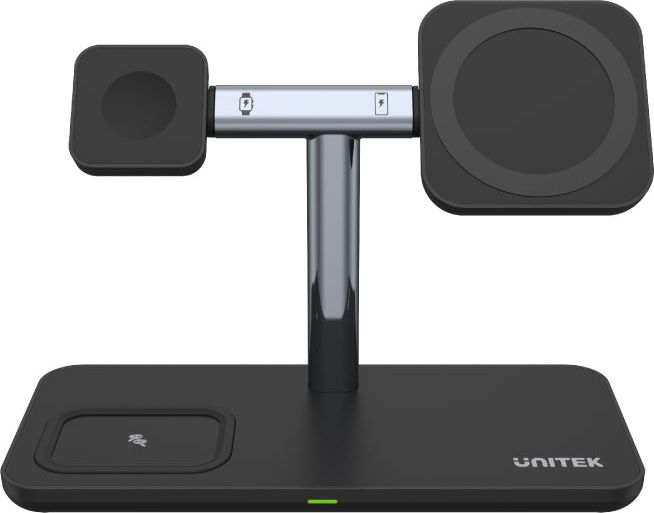 Karikues induktiv Unitek MagMighty TRI 3 in 1 P1212A, 15W, USB PD 3.0, i zi