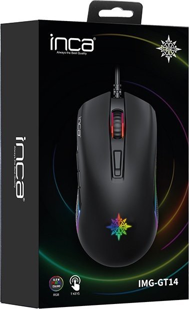 Mi shkak Inca IMG-GT14, gaming, 3600 DPI, RGB, me kabllo, i zi