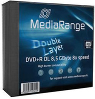 Set i DVD+R MediaRange (MR465), 8.5GB, 5 copë