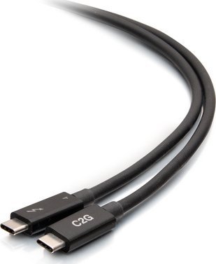 Kabllo C2G Thunderbolt 4 USB C, 2m, 40Gbps, e zezë