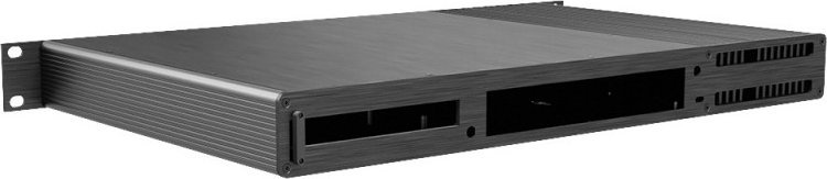 Куќиште за компјутер Akasa Galileo TU3 Plus, Thin Mini ITX, пасивно ладење, алуминиум, црно