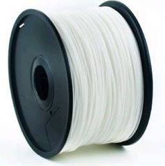 Filament Gembird për printime 3D, PLA, 1,75mm, 1kg, i bardhë
