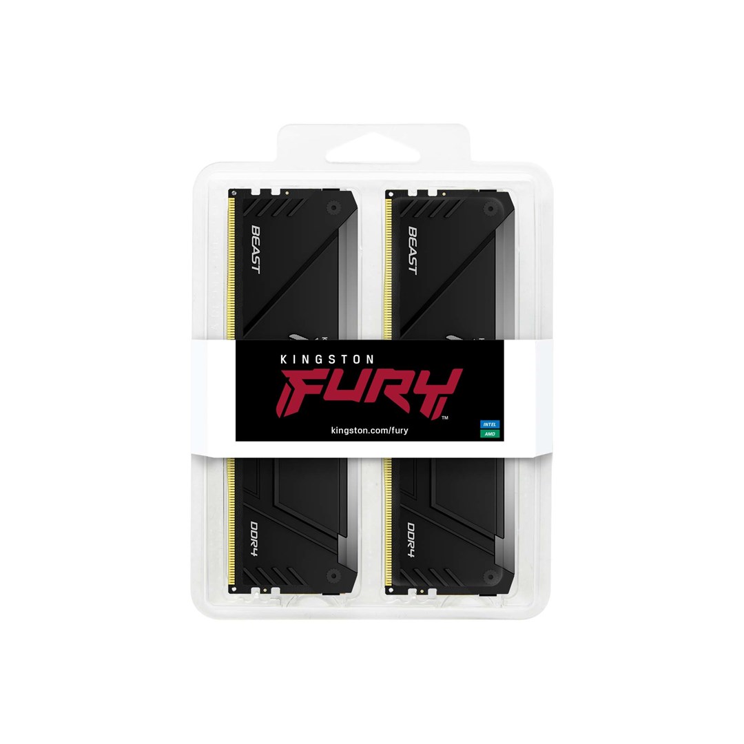 Memorie RAM Kingston FURY 16GB 3200MT/s DDR4 CL16 DIMM (Kit of 2) Beast RGB