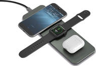 Stacion karikimi wireless Terratec ChargeAIR All Green Indoor, 10W, për Apple Watch dhe 2 smartphone, i zi