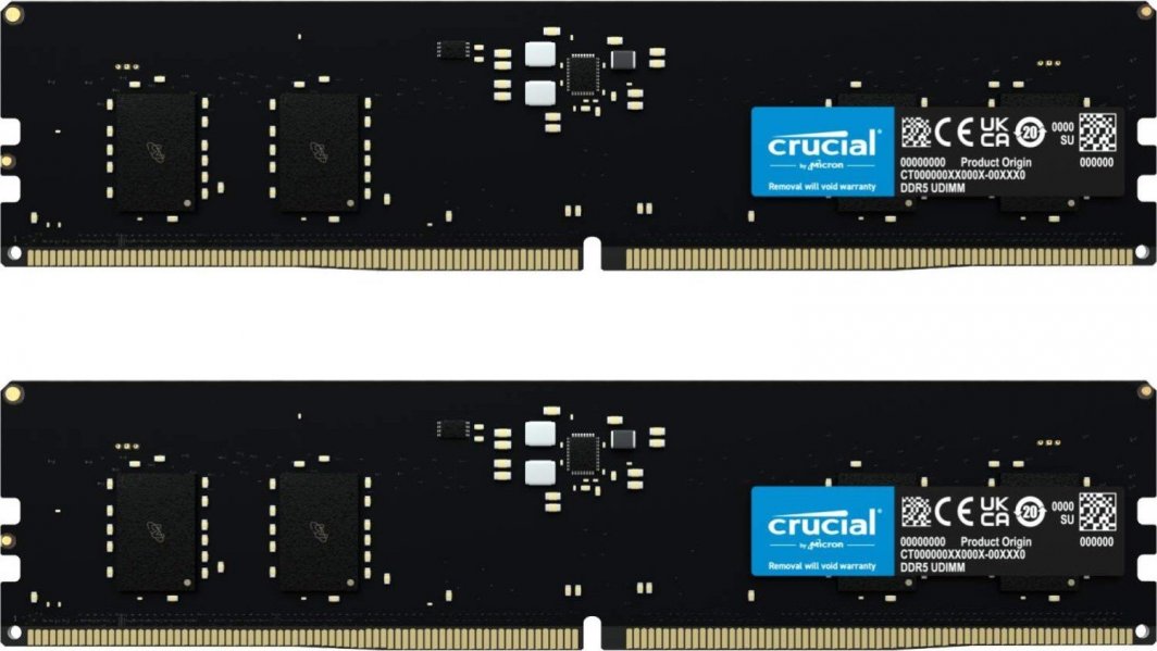 Memorie Crucial DDR5, 16 GB, 5200 MHz, CL42, CT2K8G52C42U5