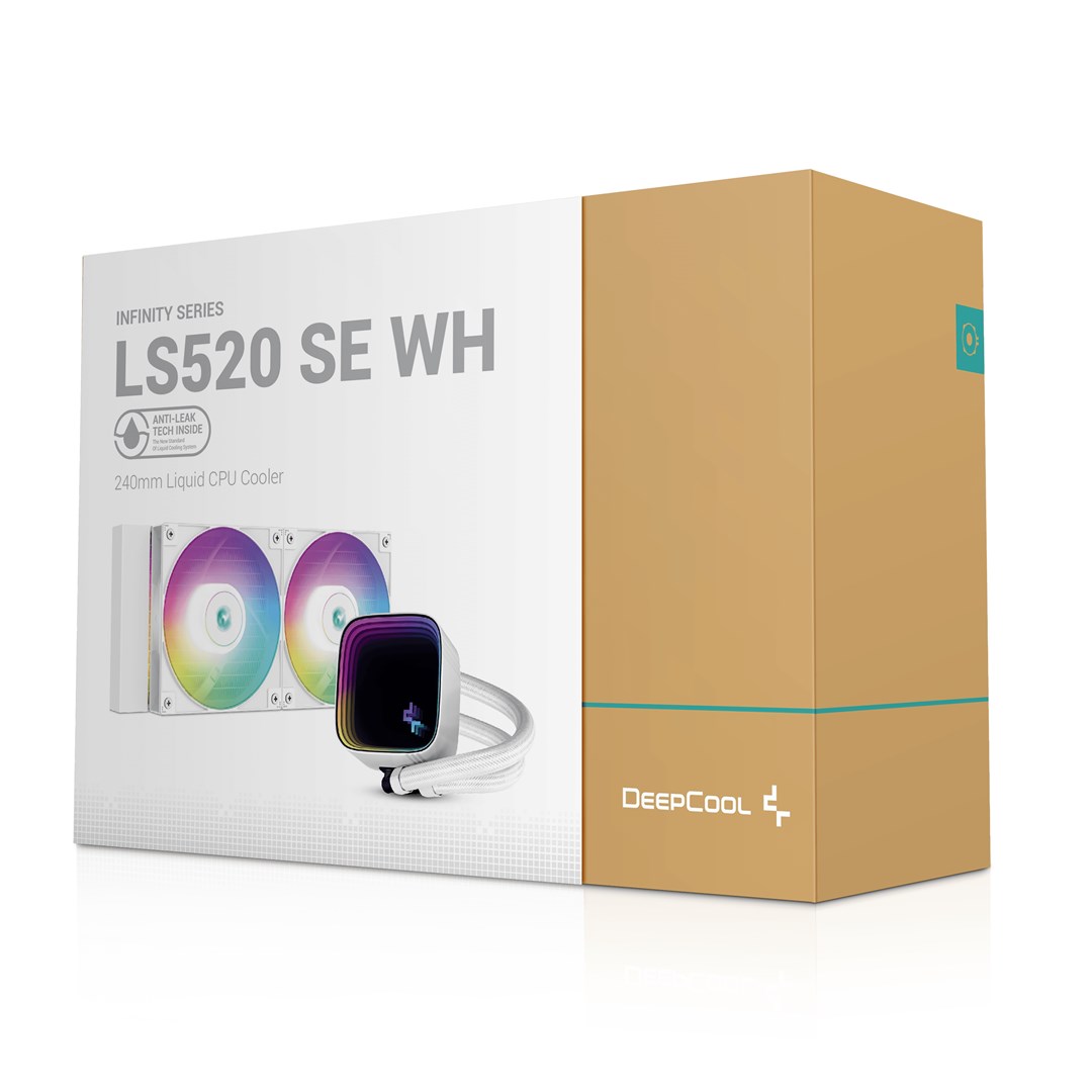 Ftohës CPU DeepCool LS520 SE WH, AIO 240mm, i bardhë
