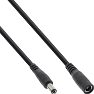 Kabllo zgjatuese DC InLine, 5.5x2.1mm, 3m, e zezë