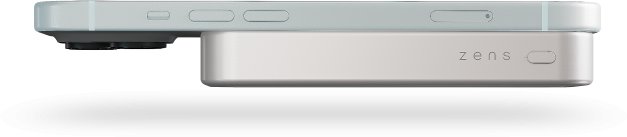 Power bank ZENS Slim Qi2 Aluminium, 10000mAh, karikim wireless, i bardhë