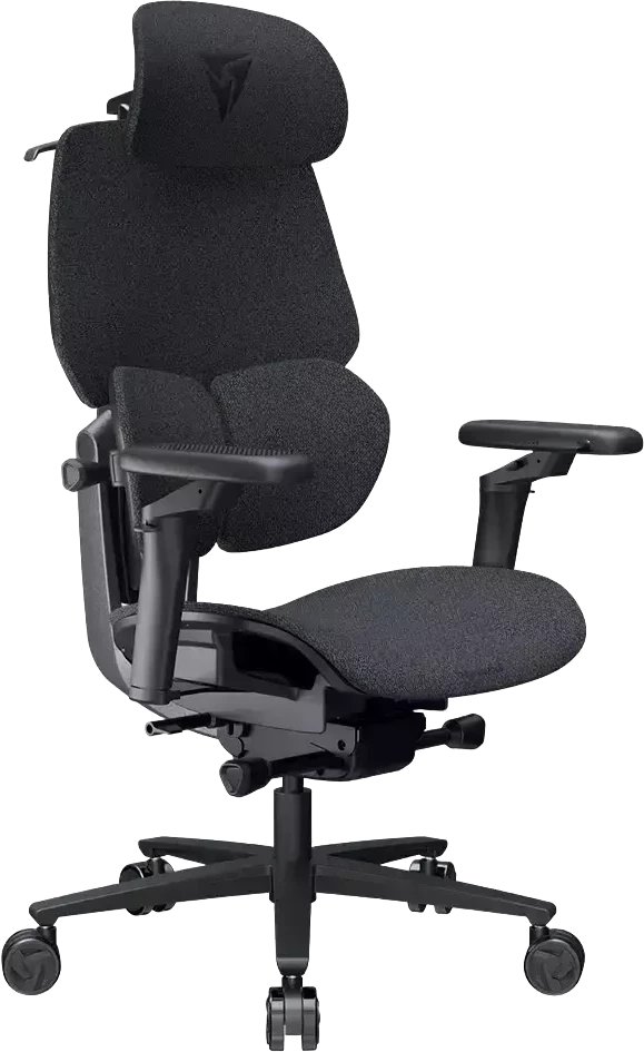 Karrige gaming ThunderX3 FLEX Pro, ergonomike, material tekstili, gri