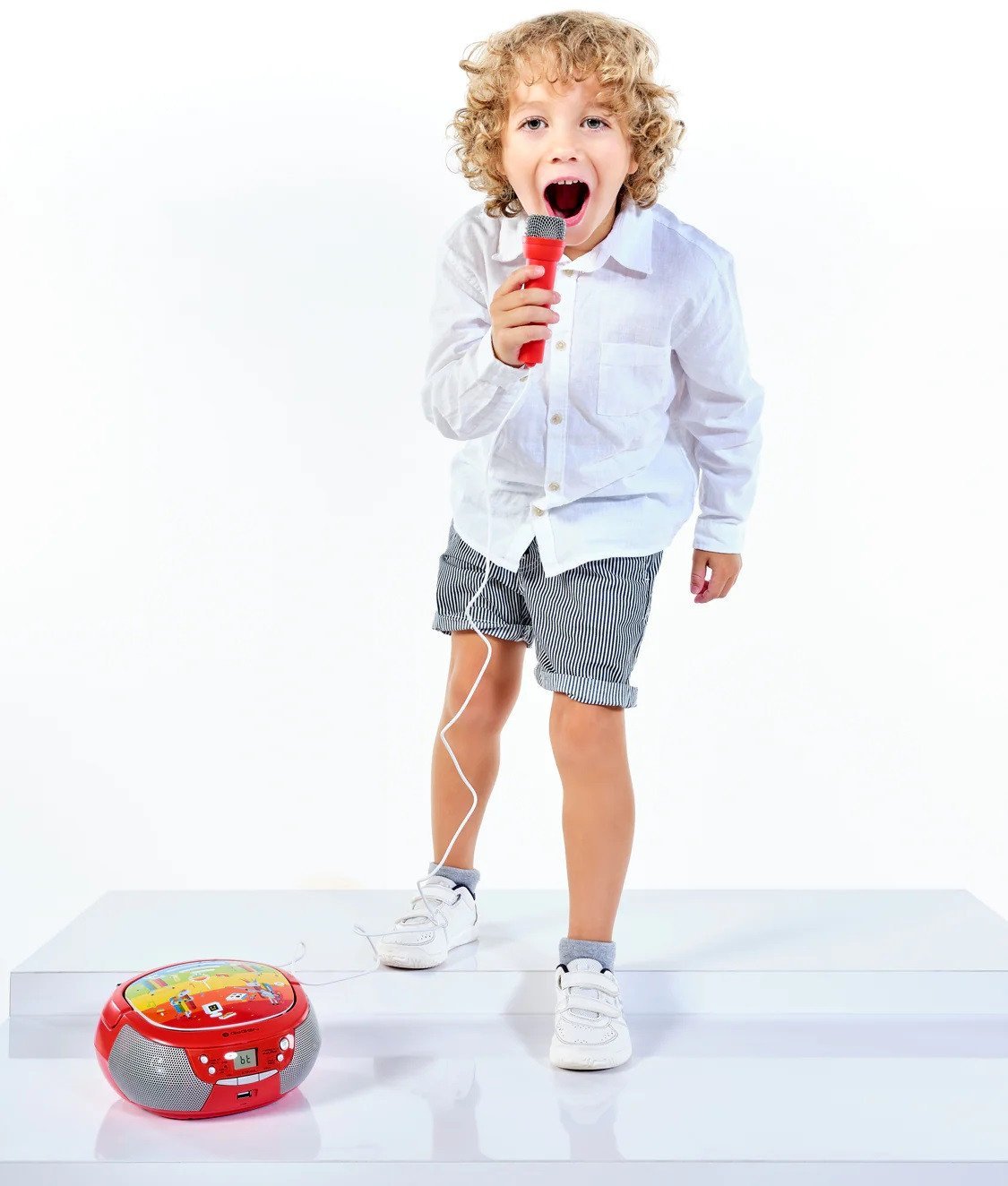 Radio CD Boombox GoGEN, USB, Bluetooth, me mikrofon karaoke