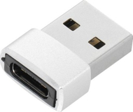 Adapter USB C në USB A, femër në mashkull, argjendtë