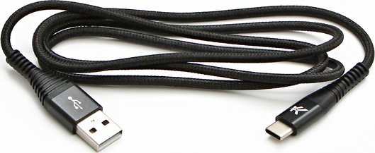 Kabllo USB Logo USB A në USB C, 2 m, 5V 3A, e zezë