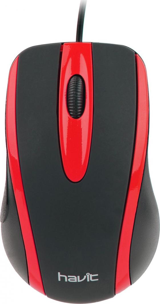 Maus Havit MS753, me kabllo, i zi/kuq