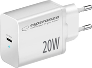 Karikues muri Esperanza EZC104W, 20W, USB C PD, i bardhë