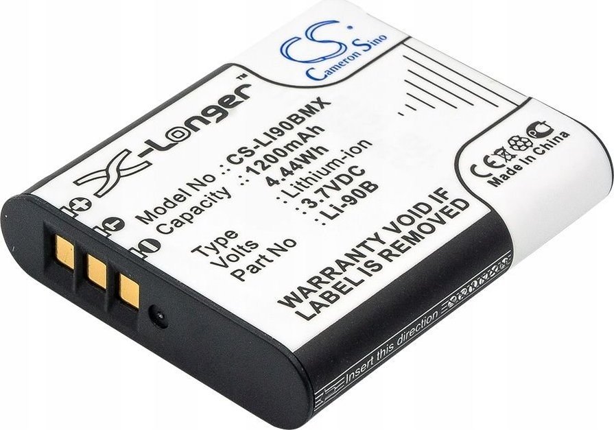 Bateri për kamera Cameron Sino CS-LI90BMX, 1200mAh, Li-ion, për Olympus Li-90B Li-92B
