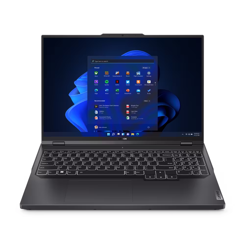 Laptop Lenovo NB Legion Pro 5 16IRX8, 16'', Intel Core i7-13700HX, 16GB RAM, 1TB SSD, NVIDIA GeForce RTX 4060 8GB GDDR6, i hirtë