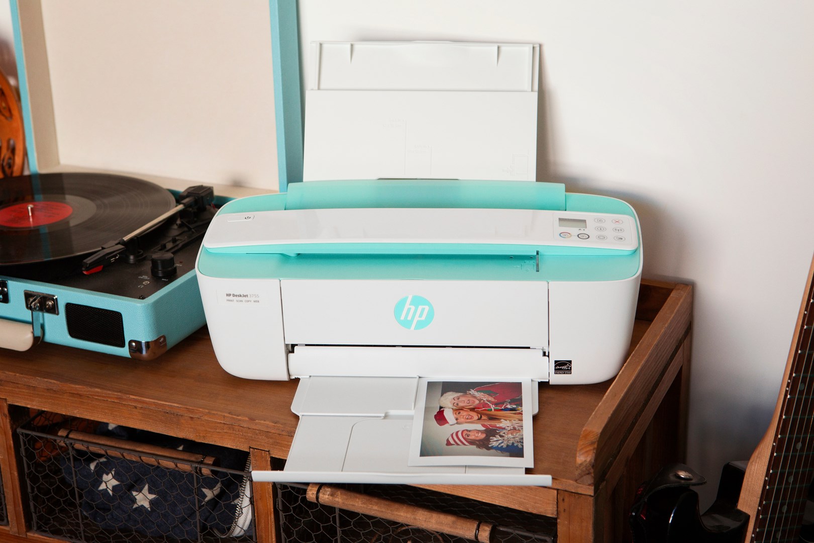 Printer multifunksional HP DeskJet 3762, Inkjet termal, i gjelbër